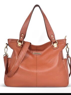 Brown leather bag